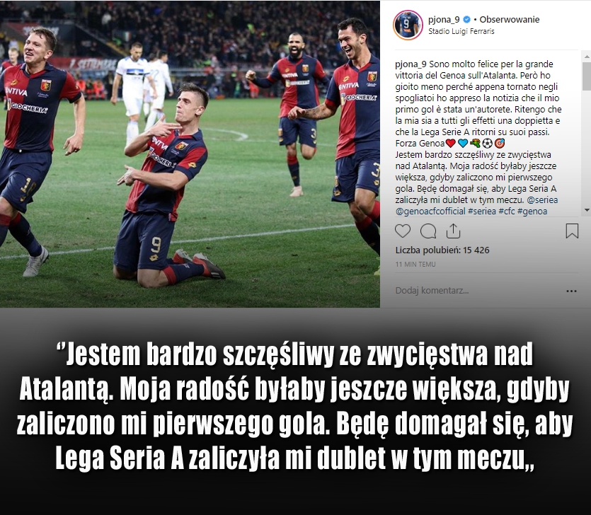 JASNY przekaz Piątka ws. niezaliczonego gola!